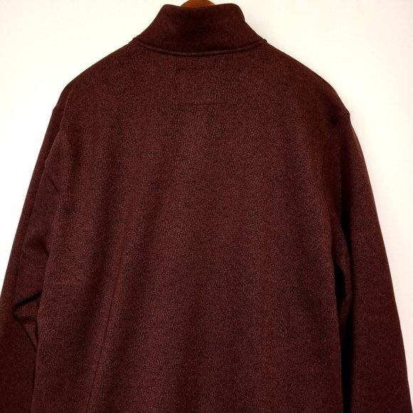 Men's XXL Plum/Navy SuperSoft Fleece Sweater/Top  NWT  Snap Collar  MS13K403RB - Picture 11 of 11